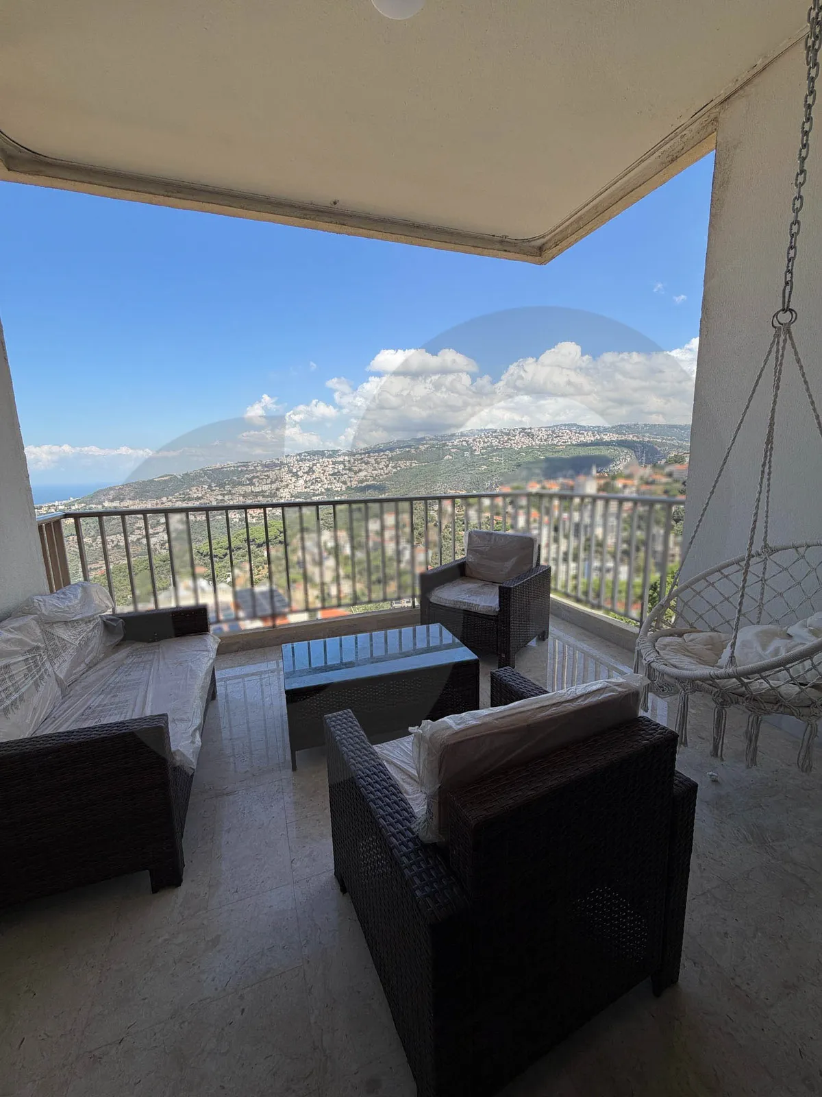 Fully furnished Apartment for rent/Unobstructed sea view/MAZRAAT YACHOUH-METN — الصورة 2