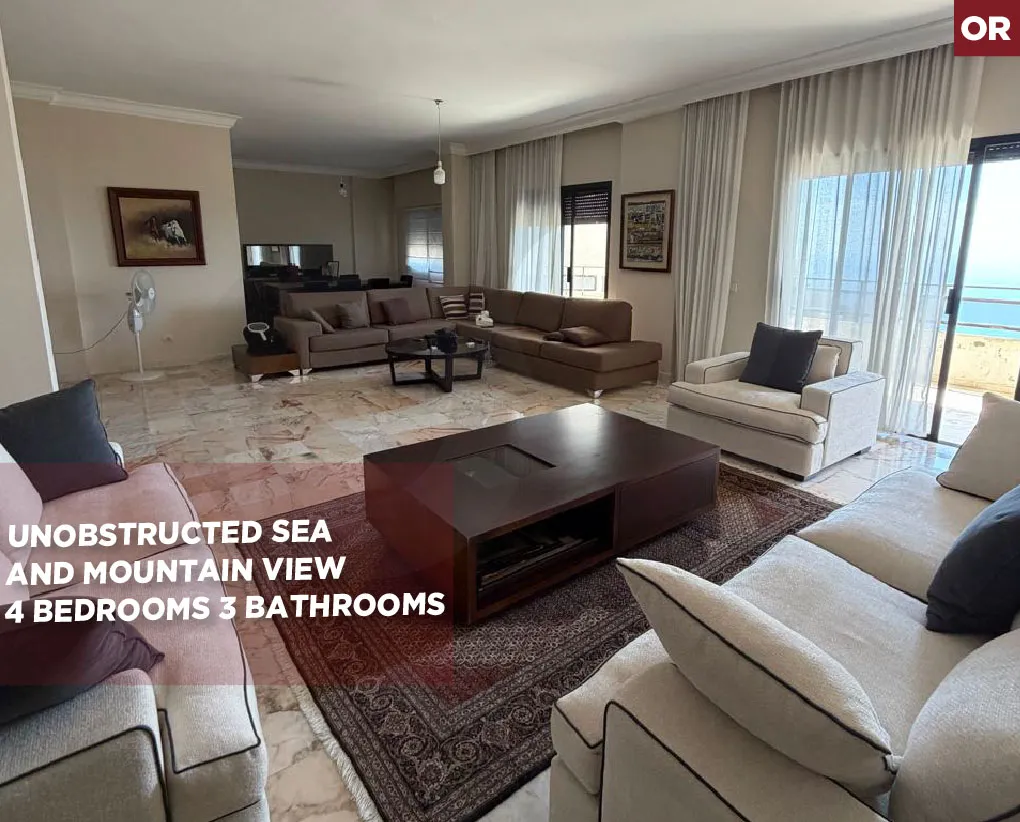 sea and Mountain View/spacious/prime area /easy access/DAWHET EL HOSS,ALEY