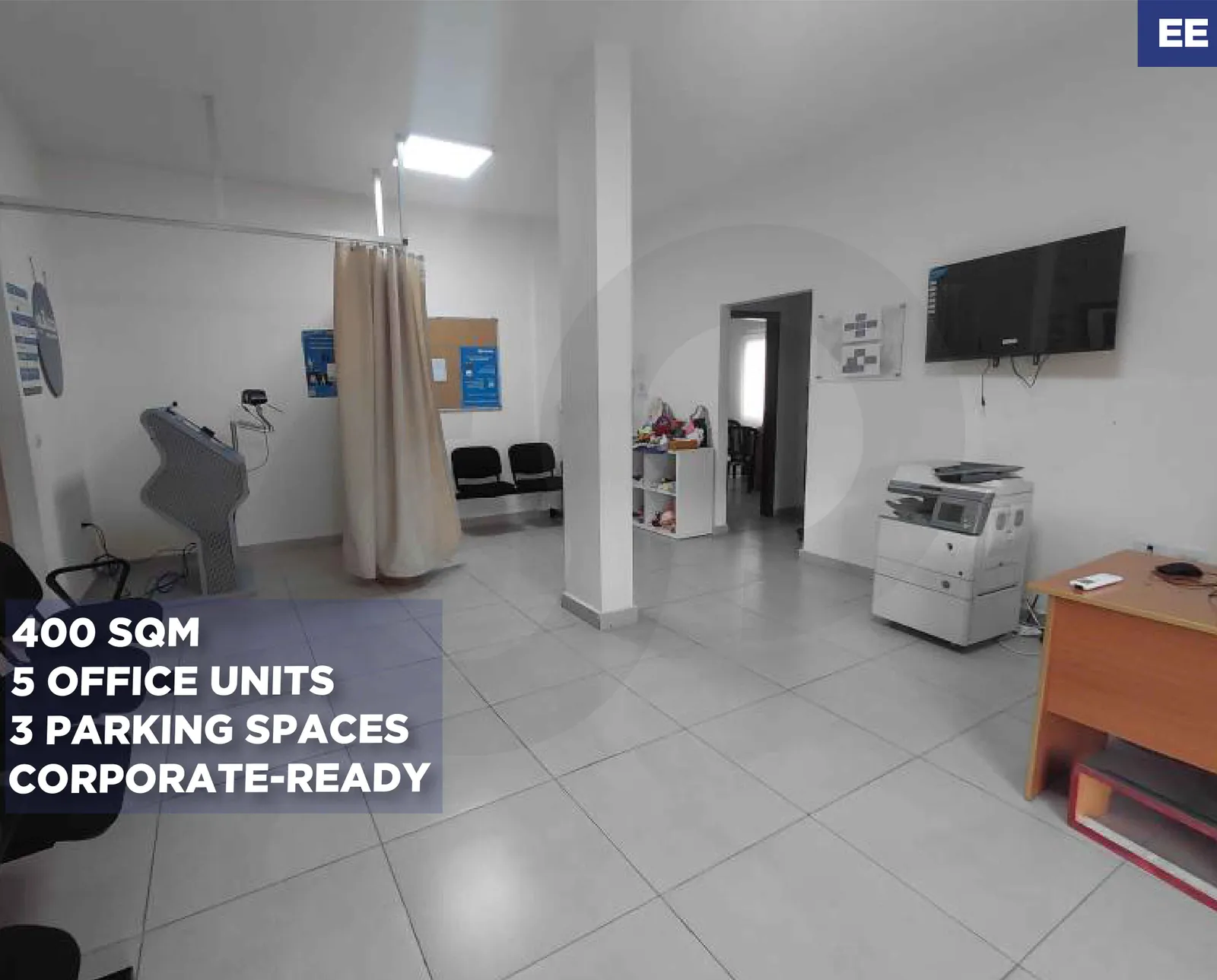 400 SQM OFFICE FOR RENT/5 OFFICE UNITS/3 PARKING/DEKWANEH,METN