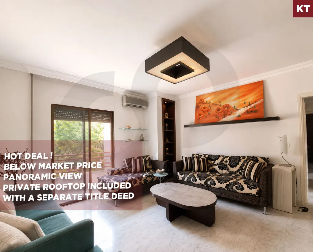 HOT DEAL/Below market price/Private rooftop/panoramic views/RABIEH,METN