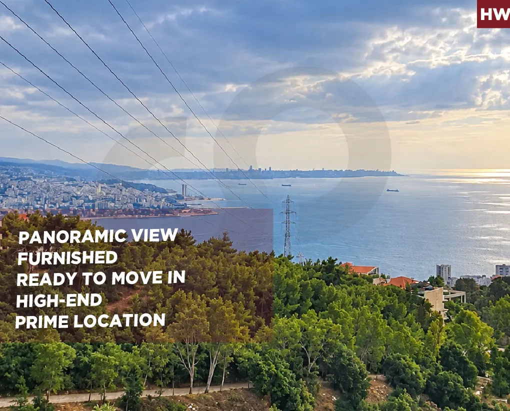 prime location/sea and mountain view/Furnished/Ready to move in /ADMA,KESEROUAN