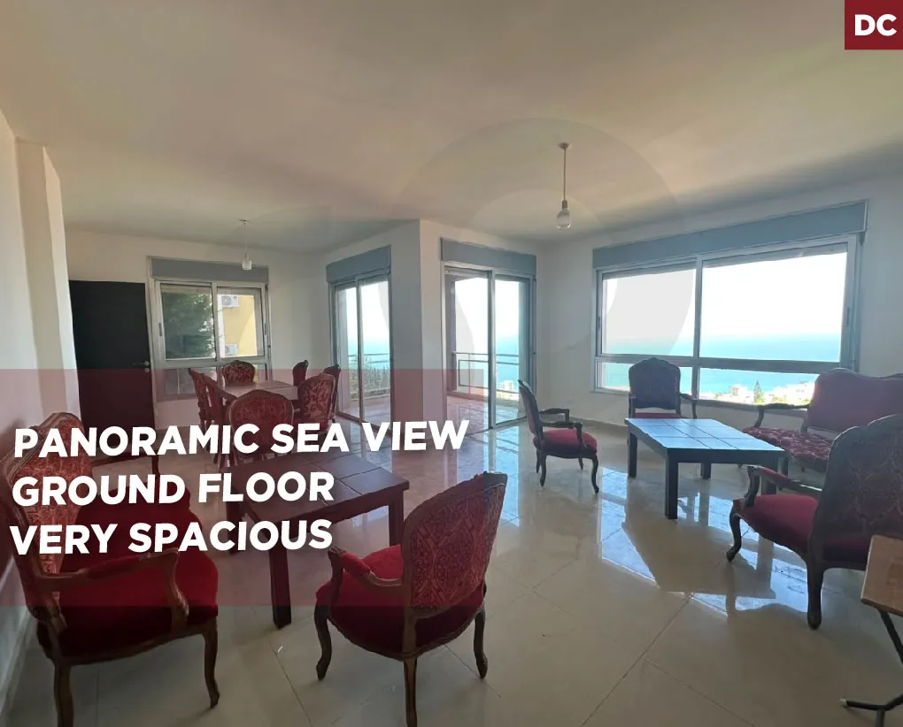 Panoramic Sea View/Ground Floor/5 Minutes from the Highway/Halat, Jbeil