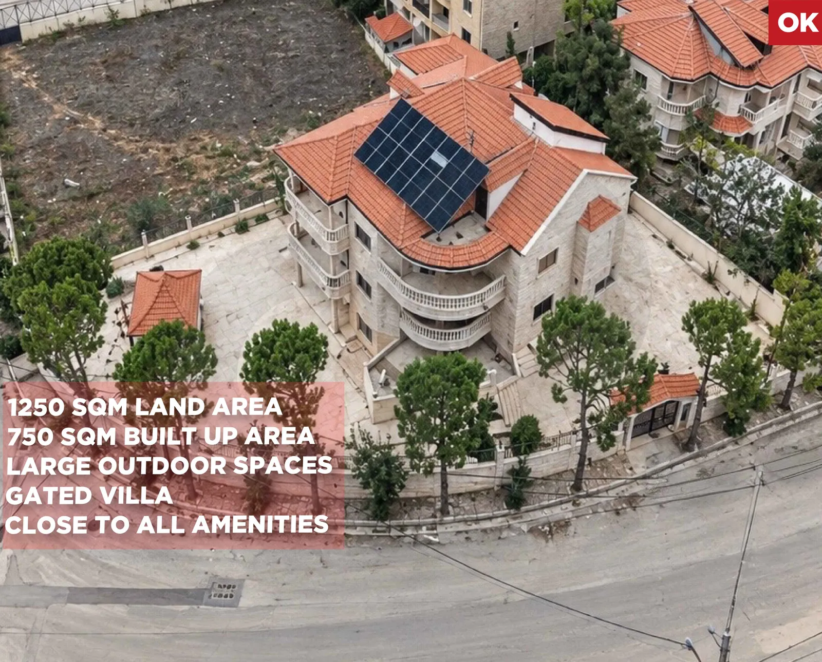 VILLA/1250 sqm Land/750 sqm BUA/Large outdoor spaces/Very Calm Area/Rwaysat - Sawfar,ALEY
