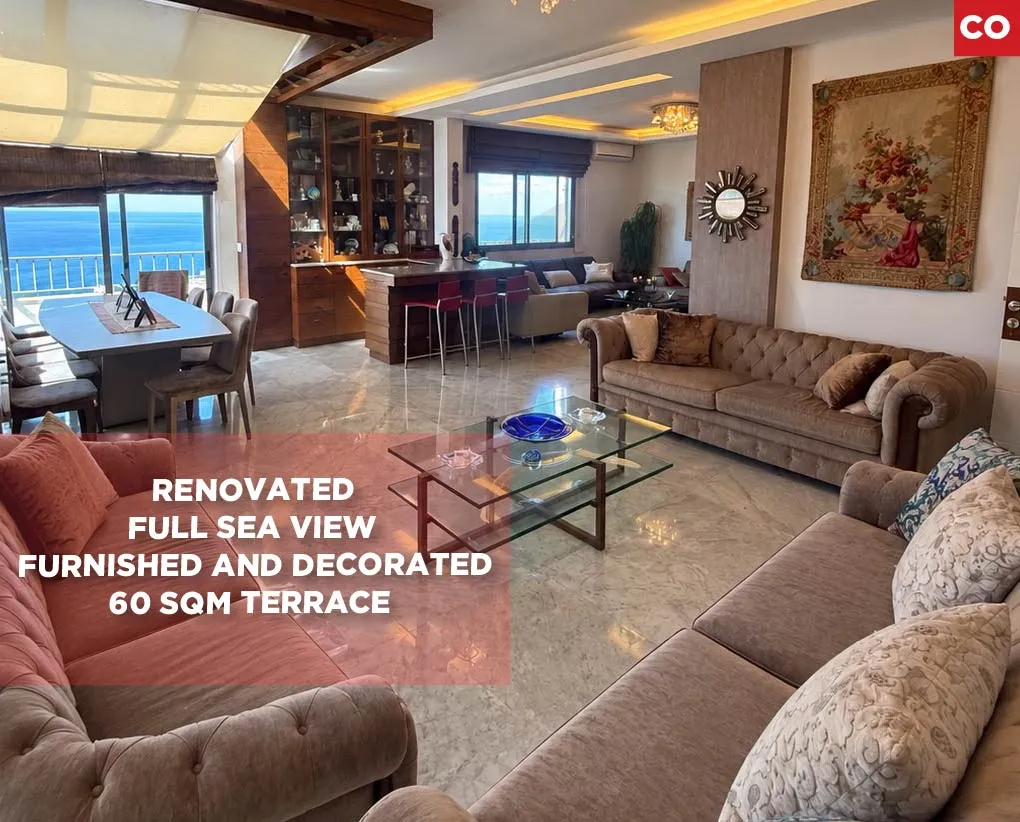 Duplex Apartment for Sale/Fully renovated And furnished/Prime location/BOUAR-KESEROUAN