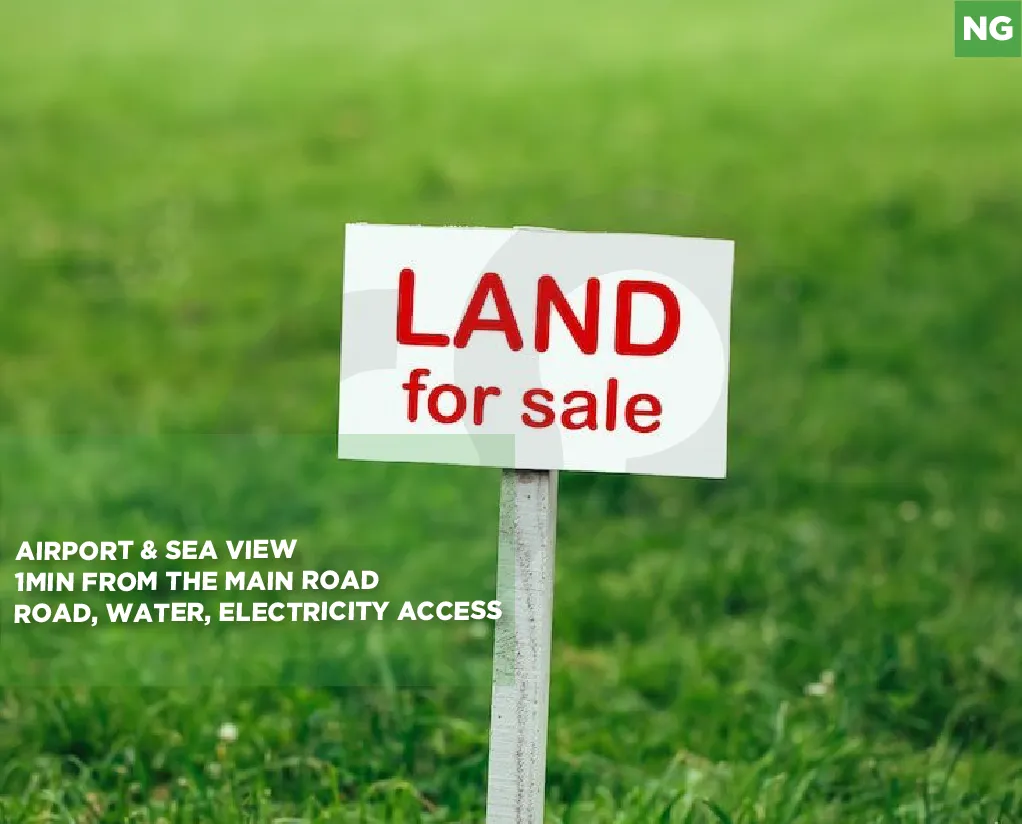 Land for Sale/1 min from the main road/Sea view