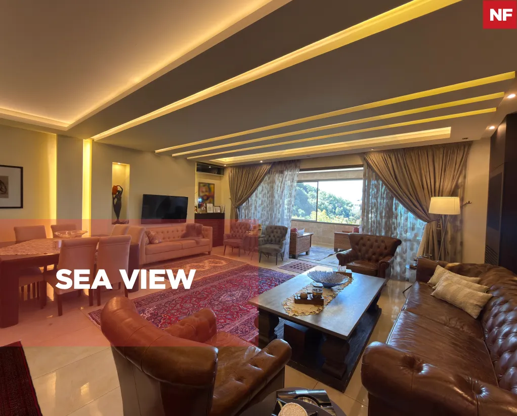 Apartment for Sale/Prime and very calm location/Unobstructed sea view/AIN EL RIHANEH-KESEROUAN