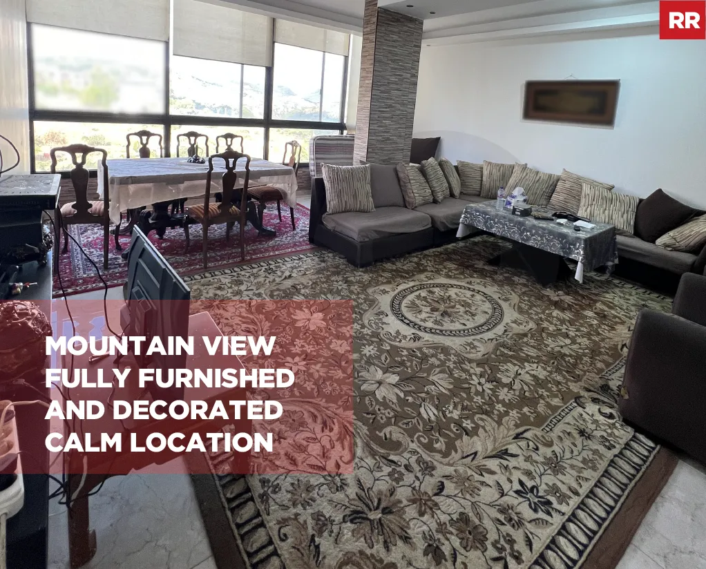Fully furnished and decorated Apartment/Mountain view/Calm location/KAYFOUN-ALEY