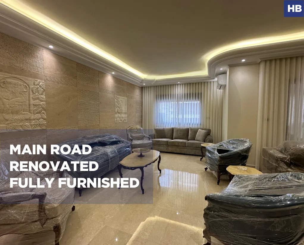 Apartment for Rent/Fully furnished/ Renovated/Main road /HAMRA-BEIRUT
