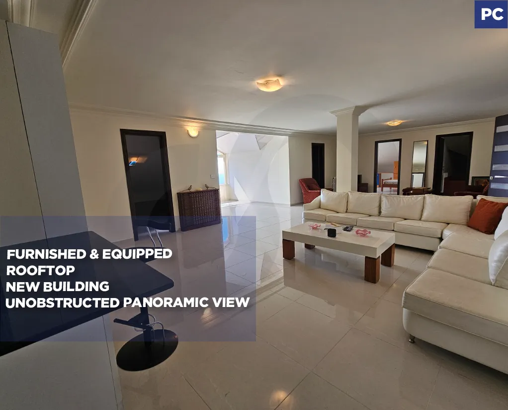Furnished Apartment for rent/New building /Unobstructed panoramic view/Miziara-Zgharta