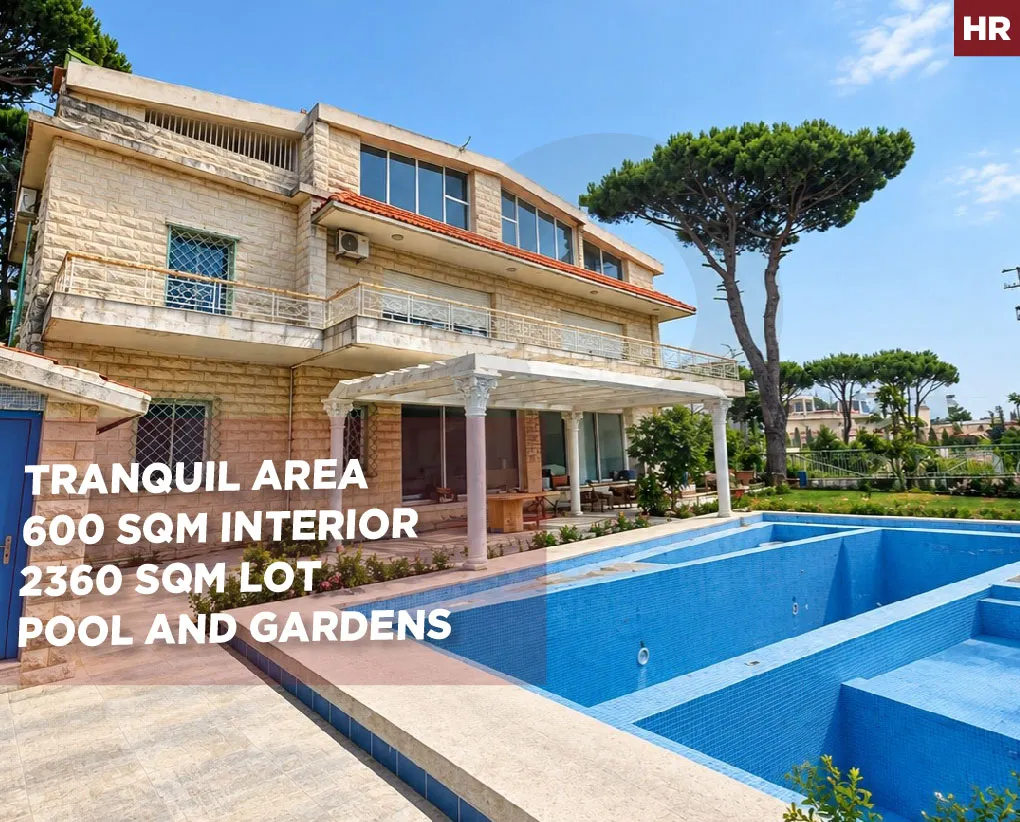 Classic Villa/ Spacious Exterior /Open View/Dhour El Ebadieh.ALEY