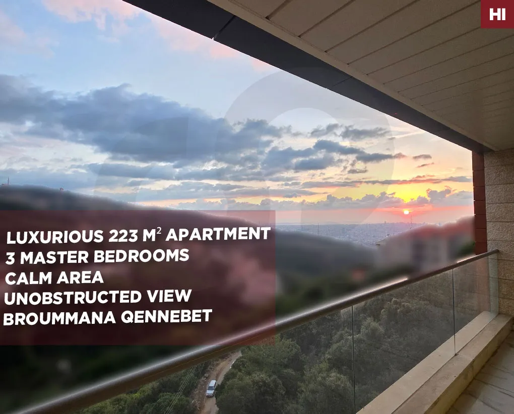 highly prestigious building/ultra-luxurious/panoramic view/Broummana,METN
