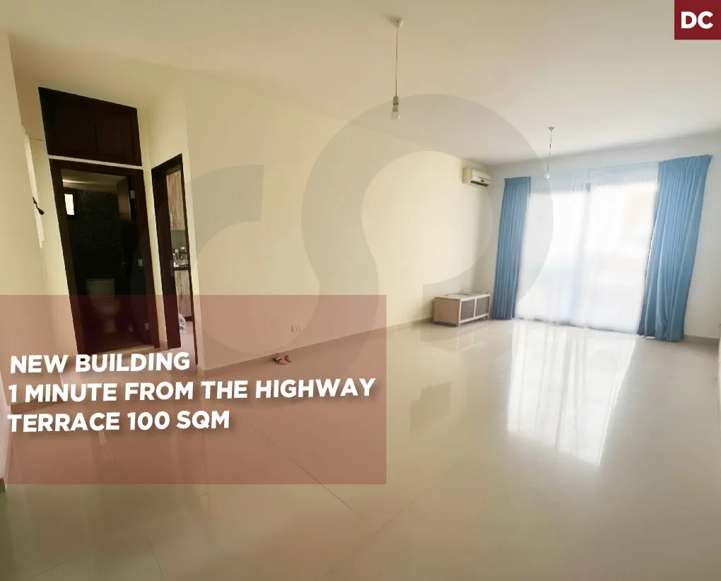 spacious terrace/new building/prime location/ bouar keserouan