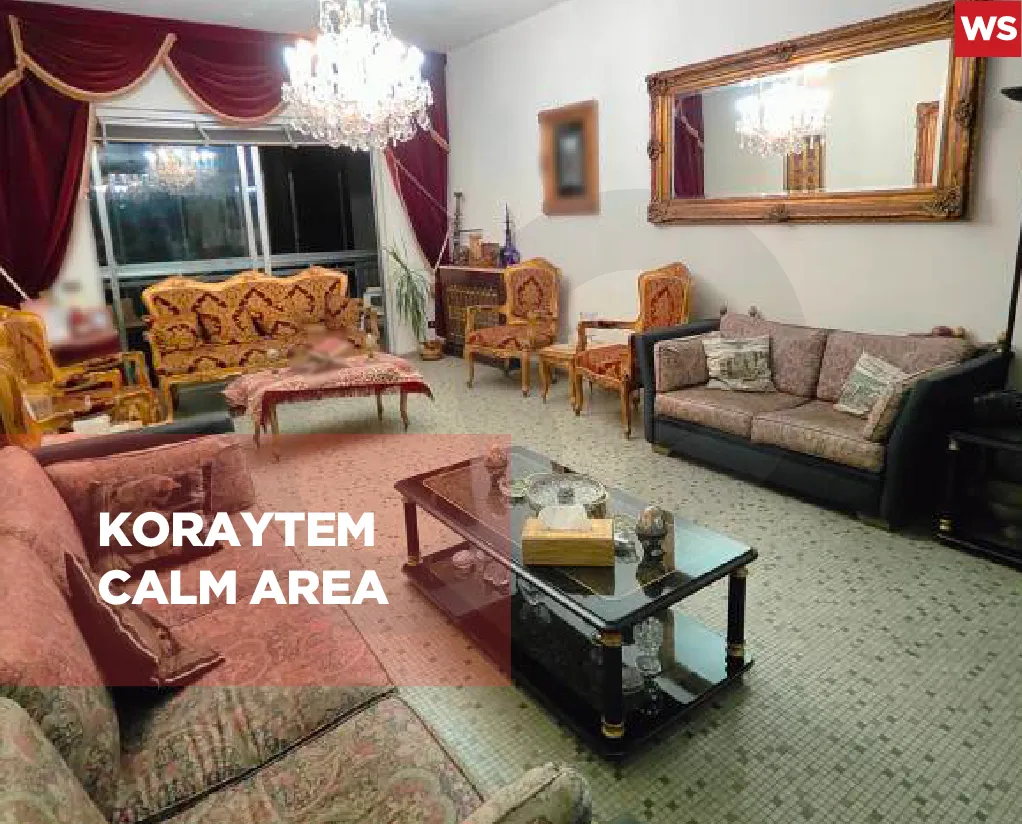 Spacious Apartment for Sale/Well-maintained residential building/Calm Area/KORAYTEM-BEIRUT