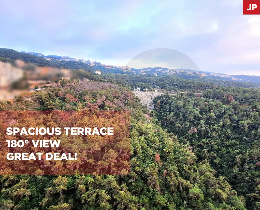 Apartment for Sale/Calm area/Sea and mountain View/QENNABET BROUMMANA-METN
