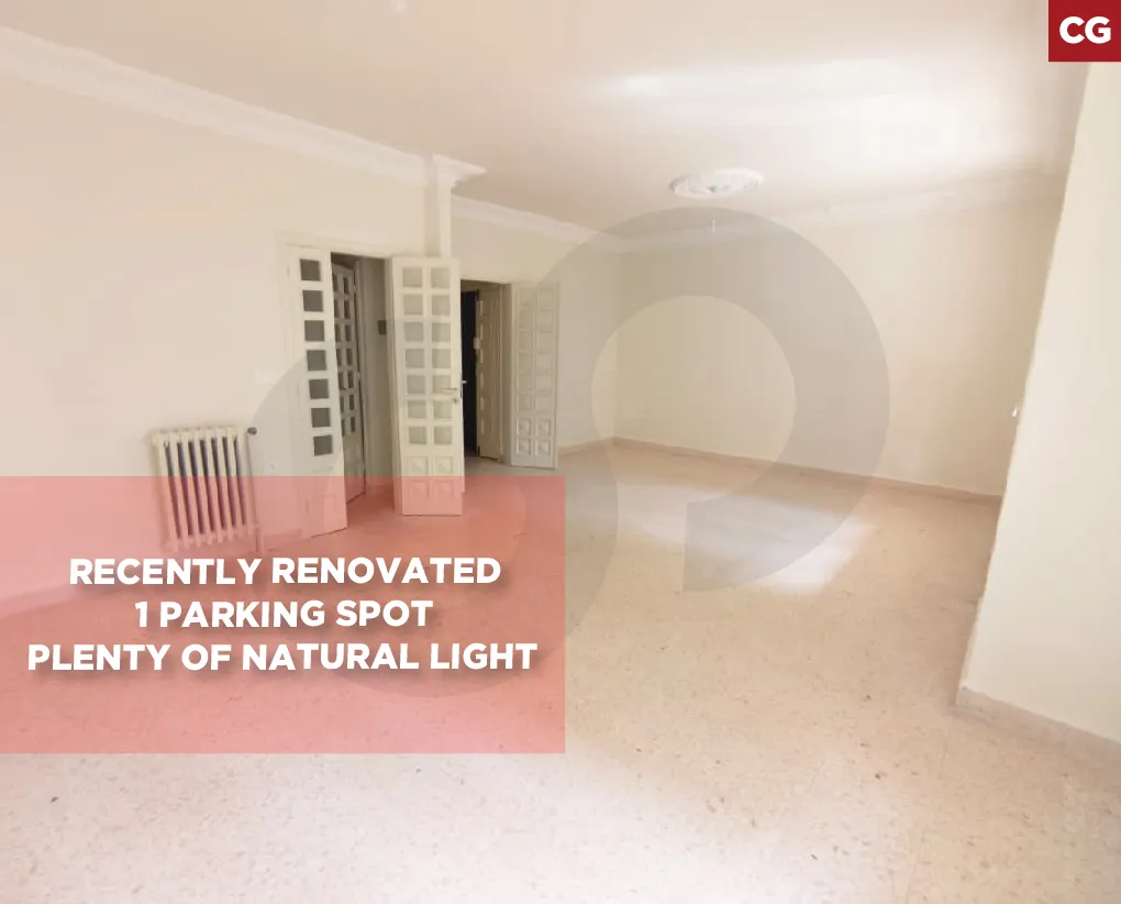 Spacious renovated apartment/prime unit/Baabda/Ain El Remmaneh