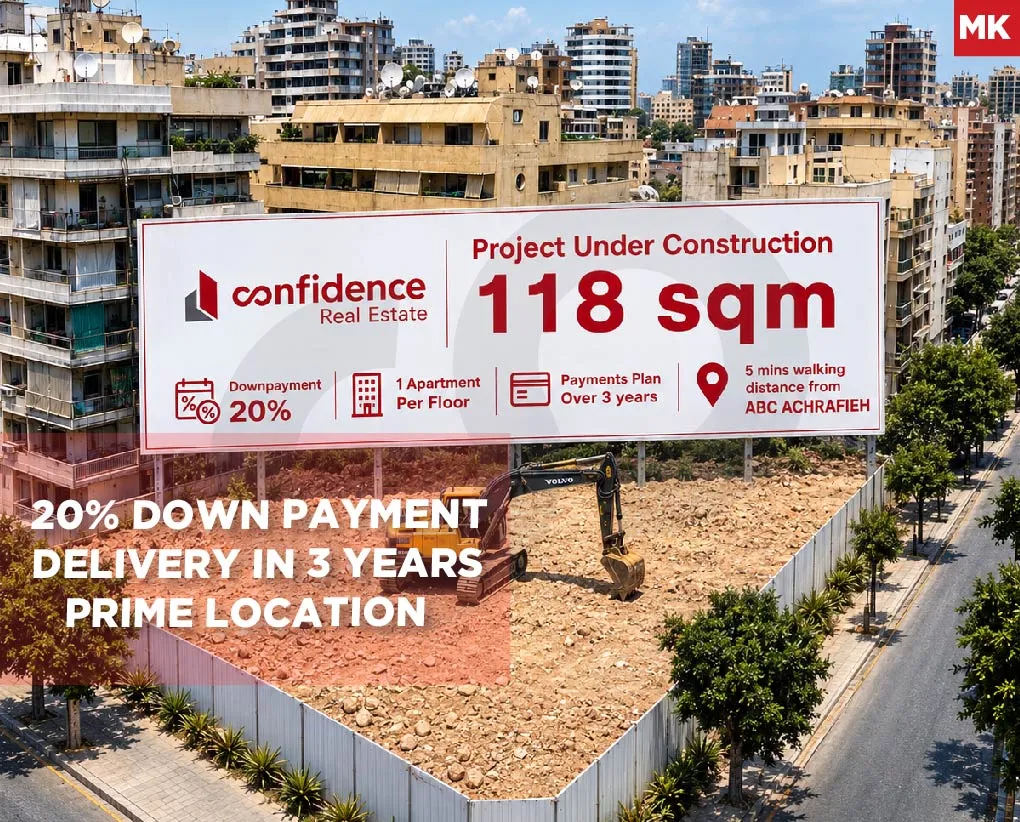Discover a contemporary residential project underconstruction in Achrafiyeh