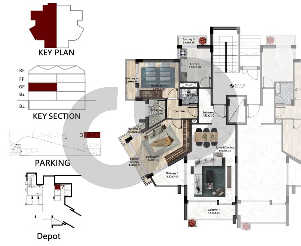 Under-Construction/5-Year Payment Plan/desirable area/Majdelyoun, Saida — الصورة 2