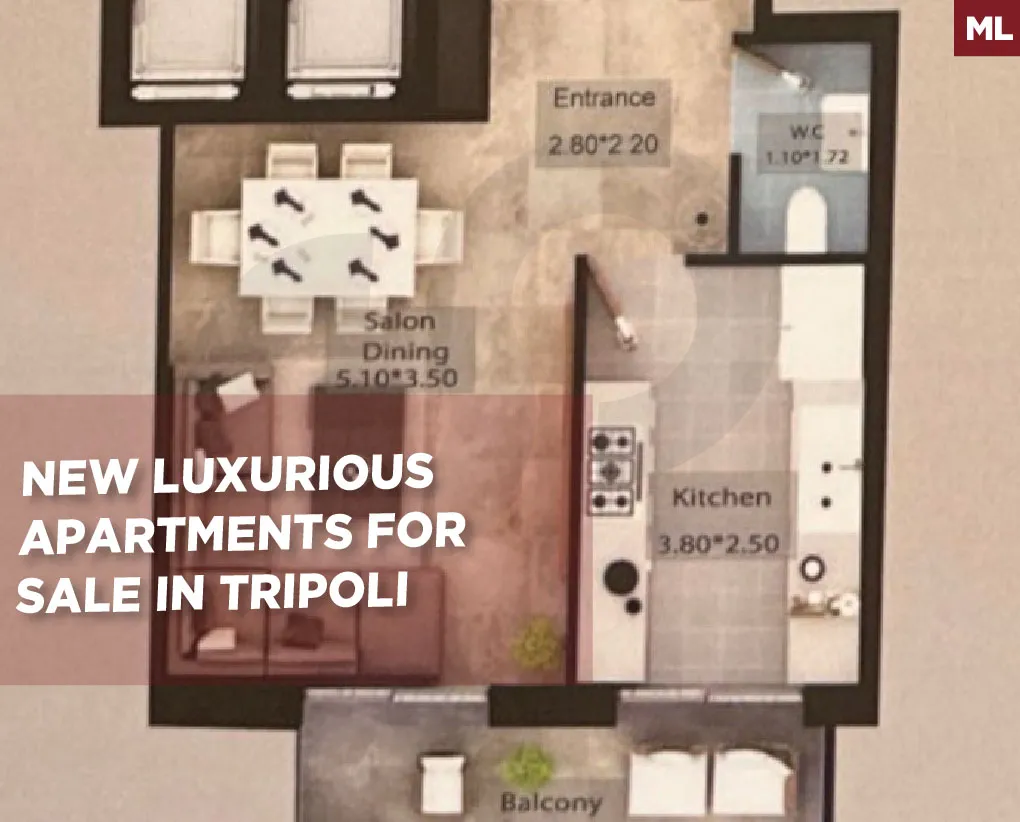 Under construction/50% down payment/installments/Dam wa Farez,tripoli