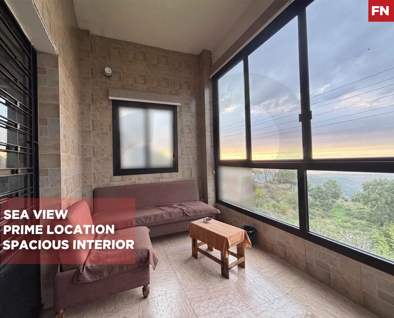 PRIME LOCATION APARTMENT WITH SEA & MOUNTAIN VIEW/AIN ENOUB,ALEY