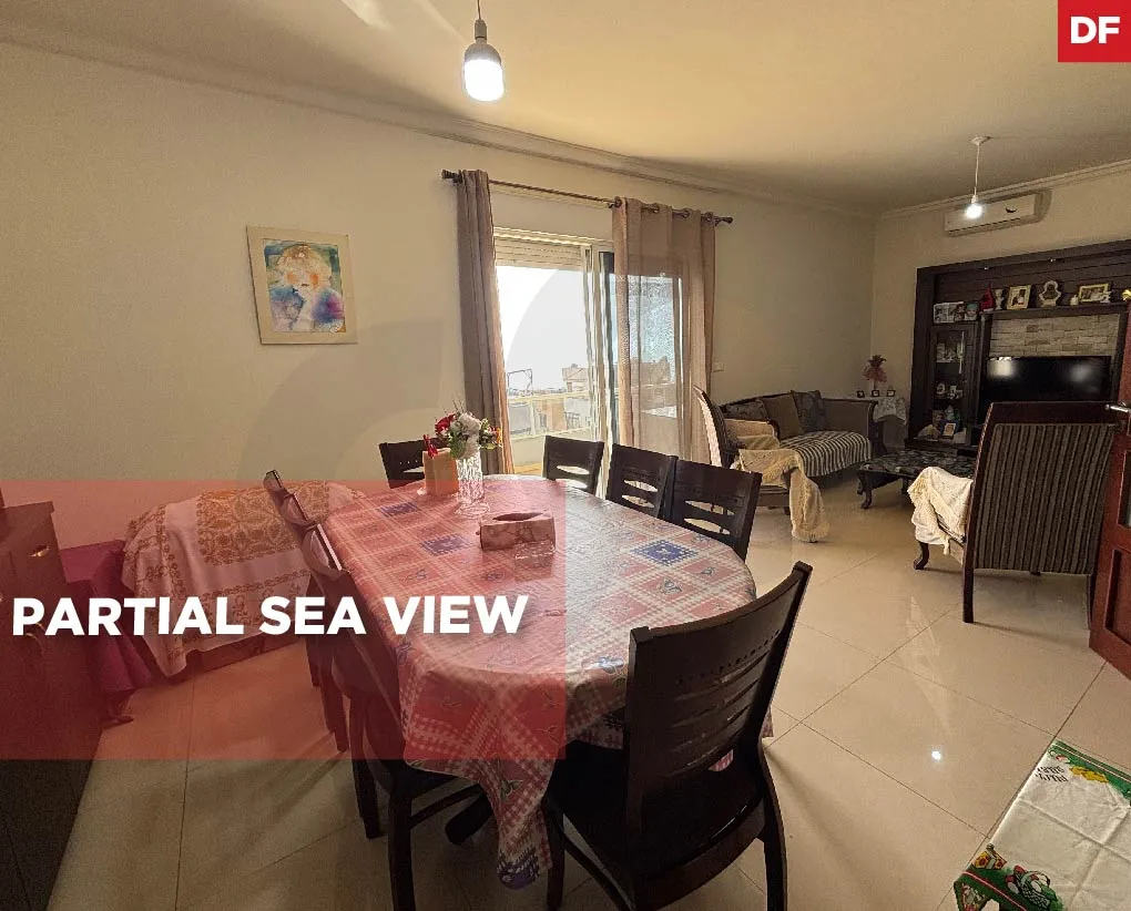 SQM 150 READY TO MOVE IN APARTMENT WITH PARTIAL SEA VIEW IN DBAYEH