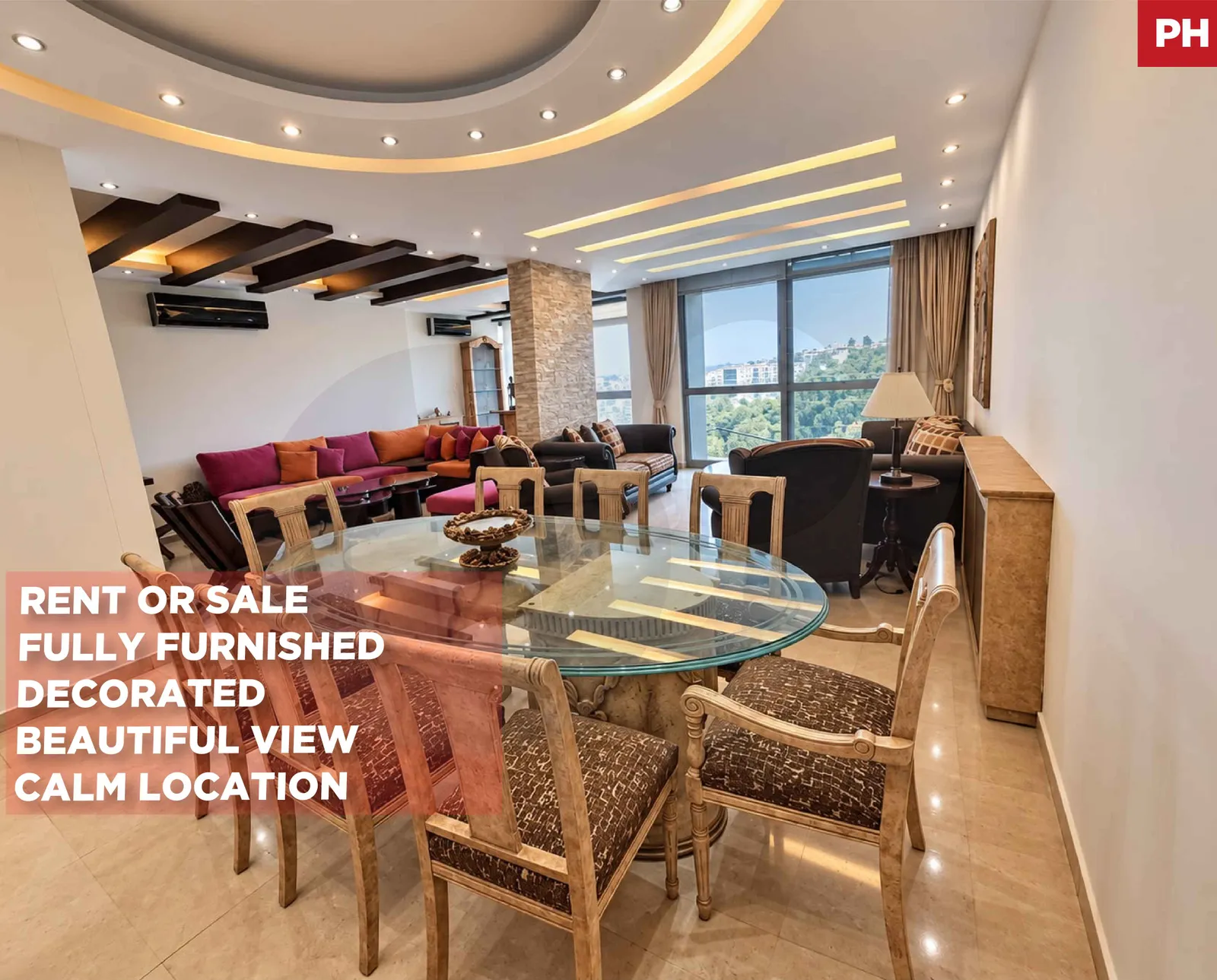FULLY FURNISHED & DECORATED APARTMENT IN AIN SAADEH,METN /FOR SALE OR RENT