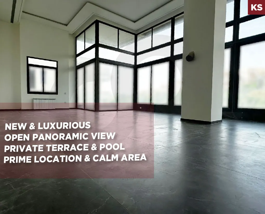 Exceptional brand-new/triplex /private terrace/panoramic views/Yarzeh,BAABDA