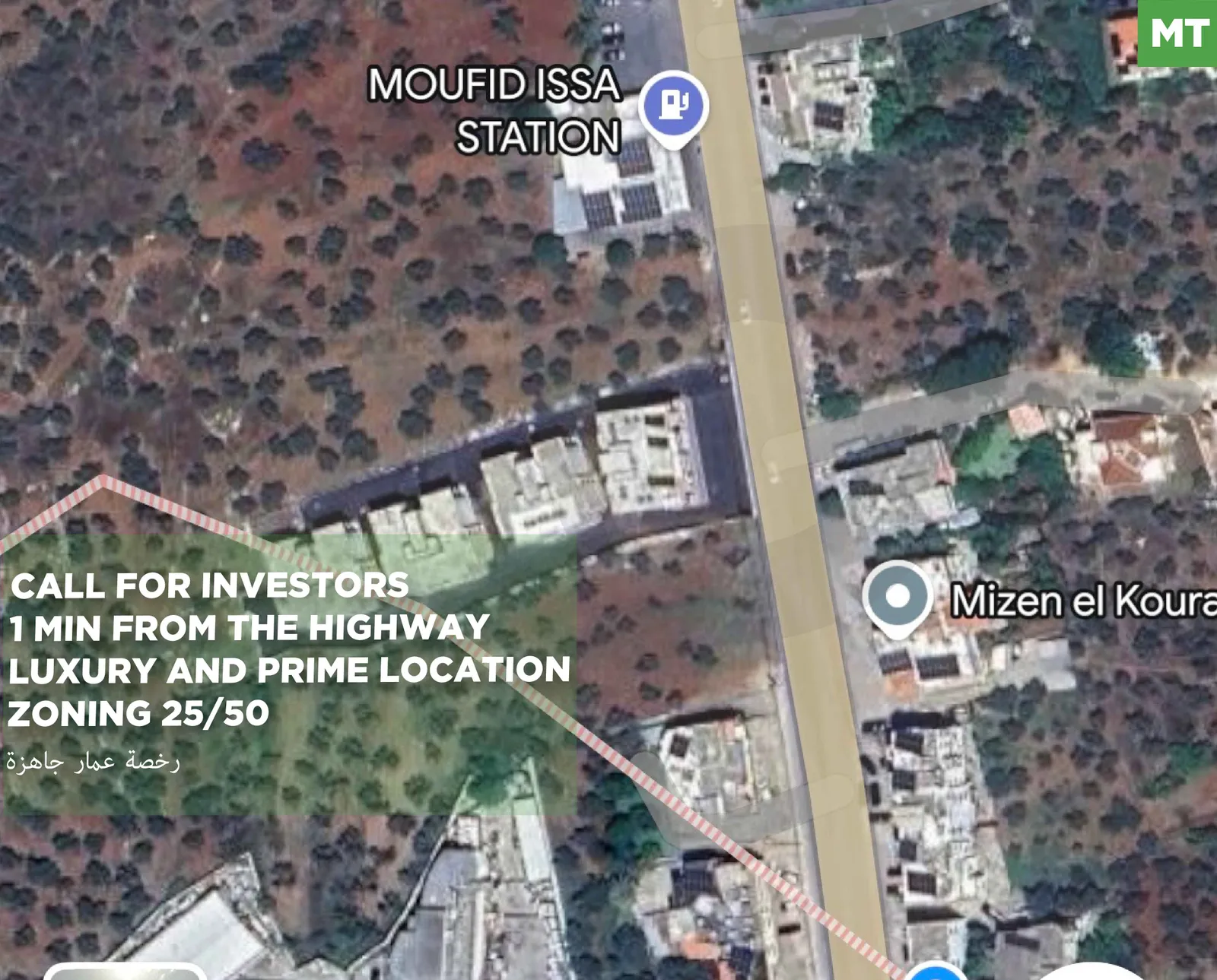 LAND/luxury and prime location, zoning 25/50/Bsarma,koura