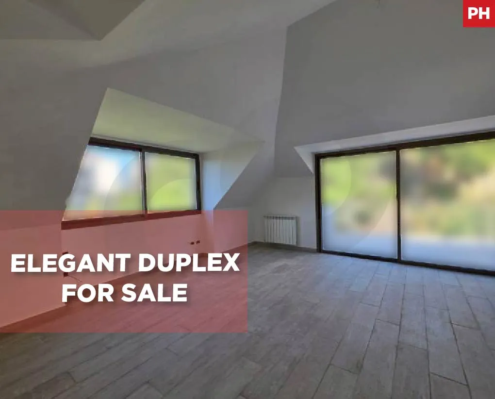 Bright Duplex with Huge Terrace & Open Spaces For Sale in Ain Saade