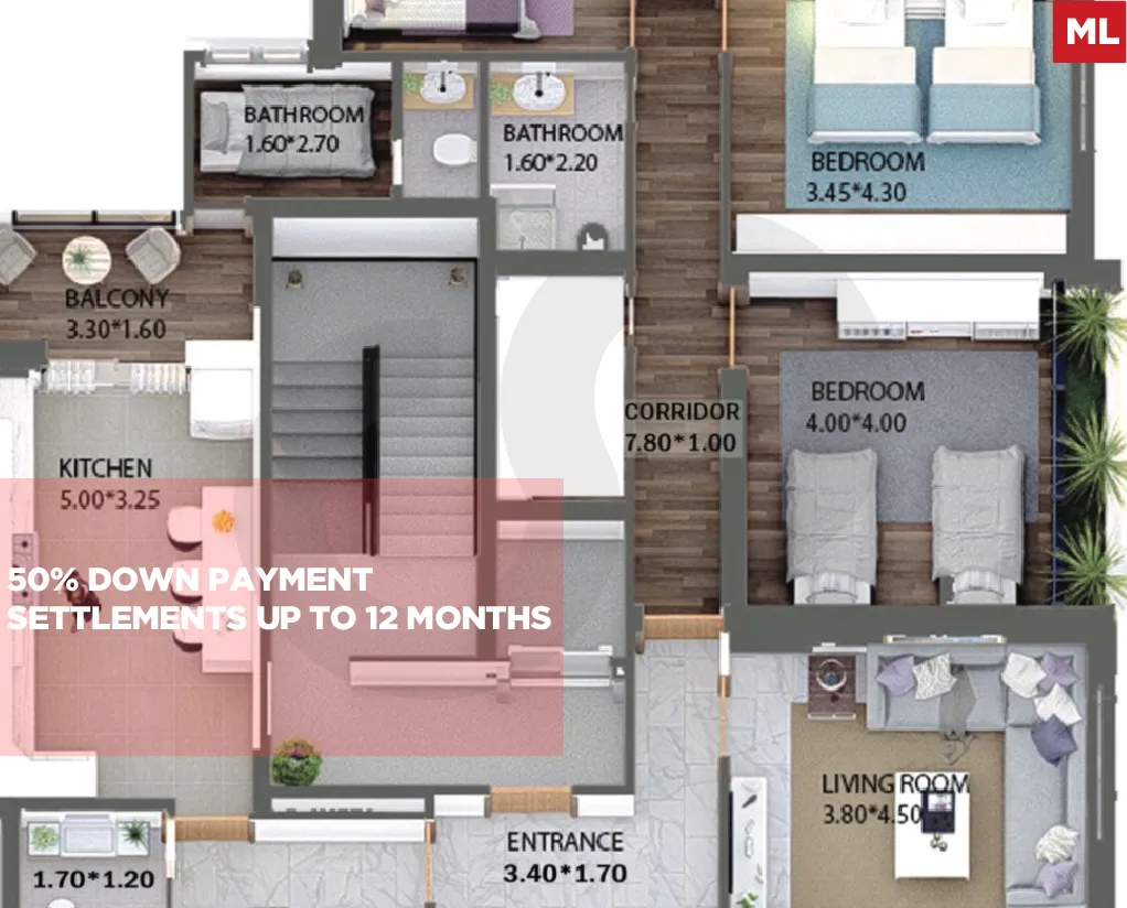 Under construction Apartment for Sale/50% down payment/TRIPOLI