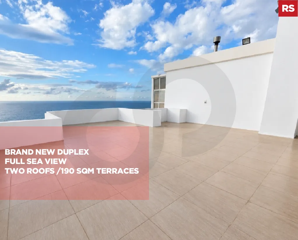 Brand New Duplex Apartment for Sale/Brand new/Full sea view/HALAT-JBEIL
