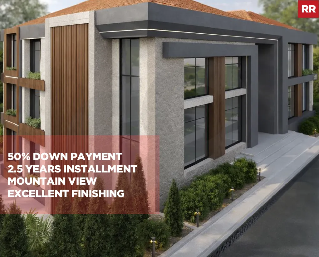 Under construction apartment for sale/ 50% down payment/Mountain view/SOUK EL GHARB-ALEY