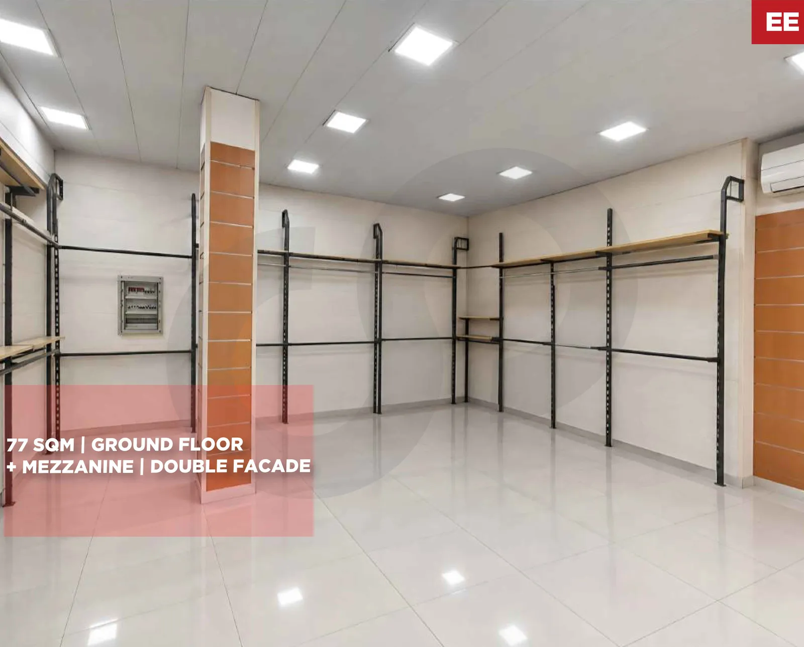 VERSATILE COMMERCIAL PROPERTY/77 SQM/2 FACADES/PRIME LOCATION/BOURJ HAMMOUD,METN