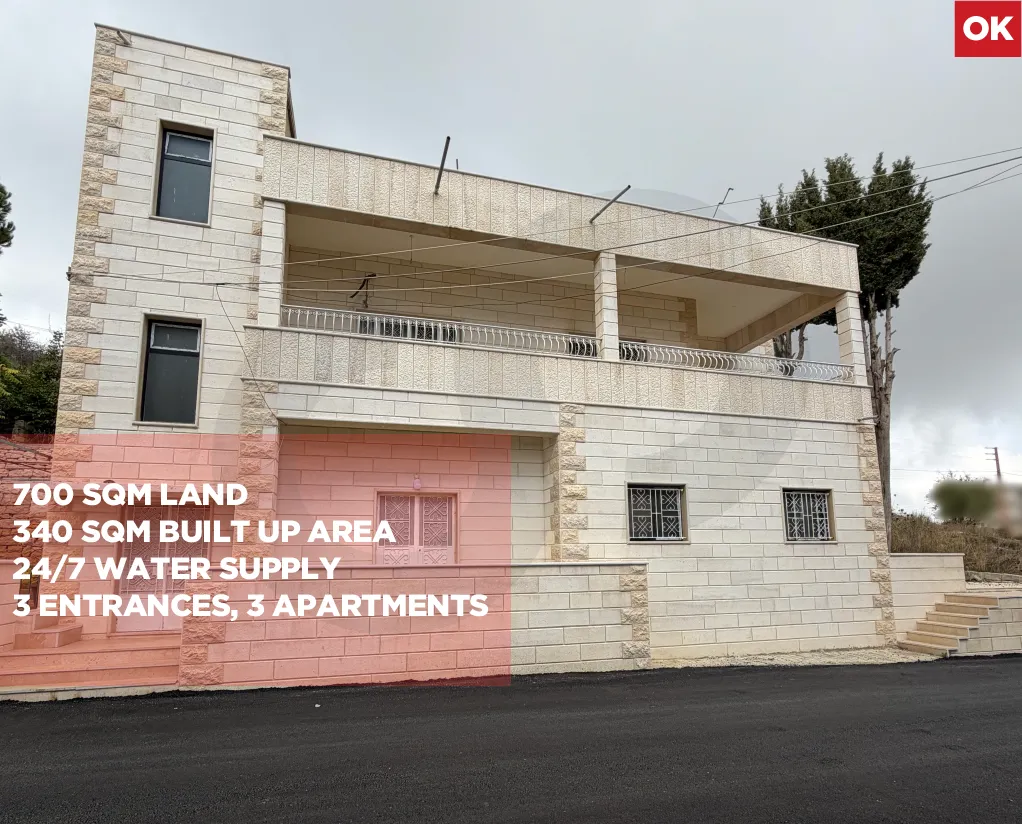 Apartment for Sale/Peaceful location/Close to all amenities/BHAMDOUN-ALEY