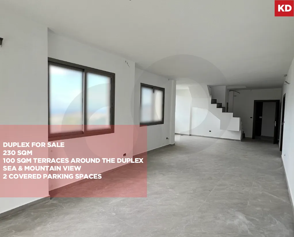 Luxury Duplex for sale/Panoramic Sea And Mountain Views/ZAKRIT-METN