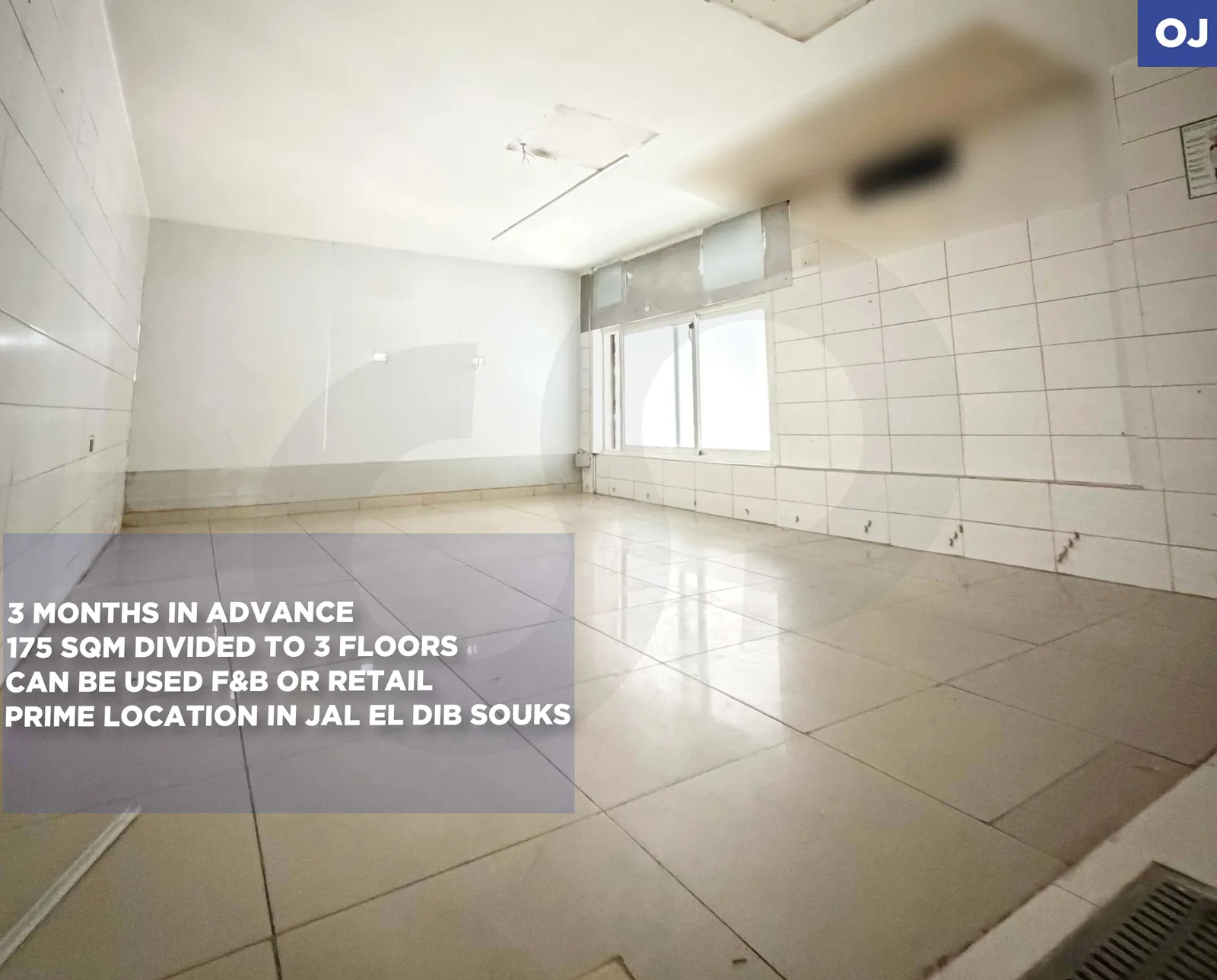 IDEAL COMMERCIAL SPACE FOR A RESTAURANT, CAFE OR RETAIL/JAL EL DIB,METN