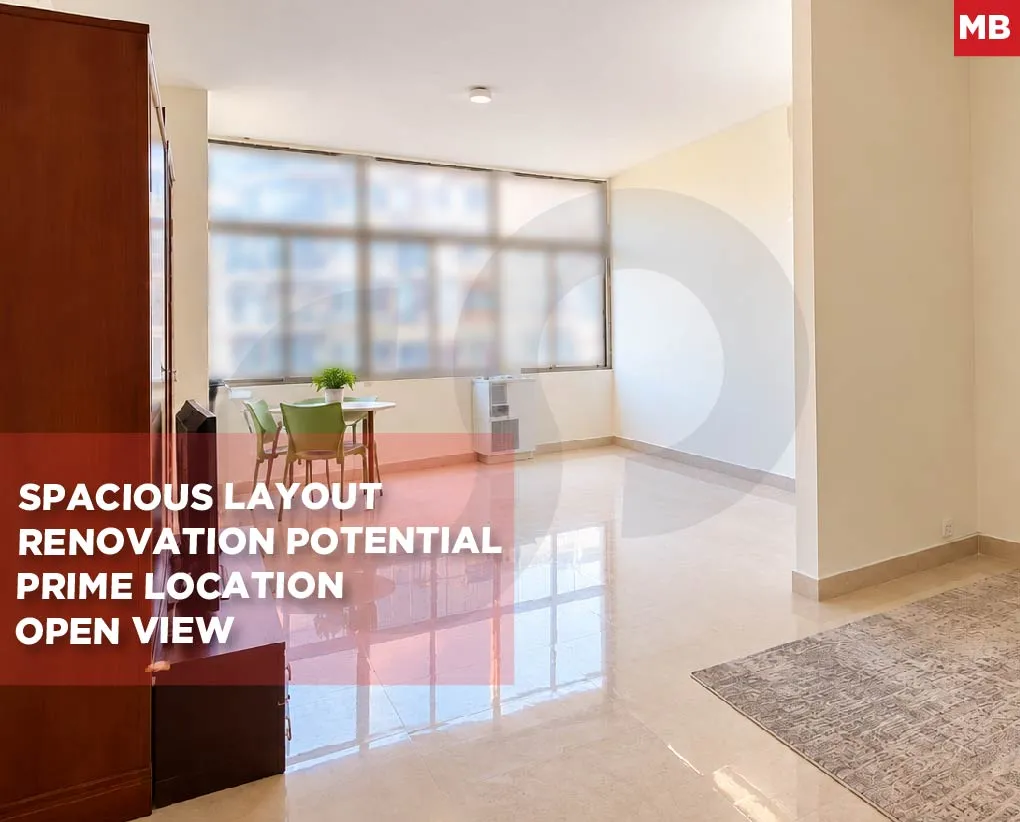 3-Bedroom Apartment for Sale in COLA, Beirut | Open View & Renovation Potential