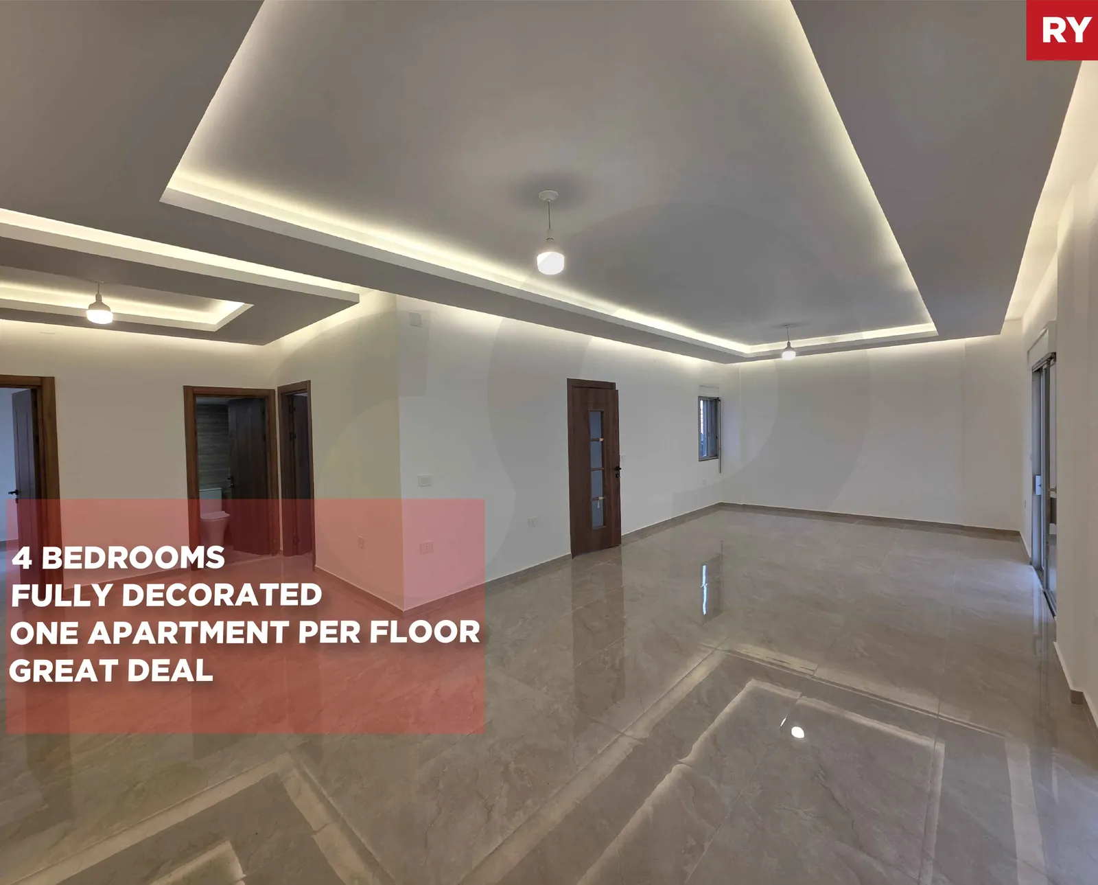 RENOVATED 4-BEDROOM APARTMENT/FULLY DECORATED/PARTIAL VIEW/GHADIR,KESEROUAN