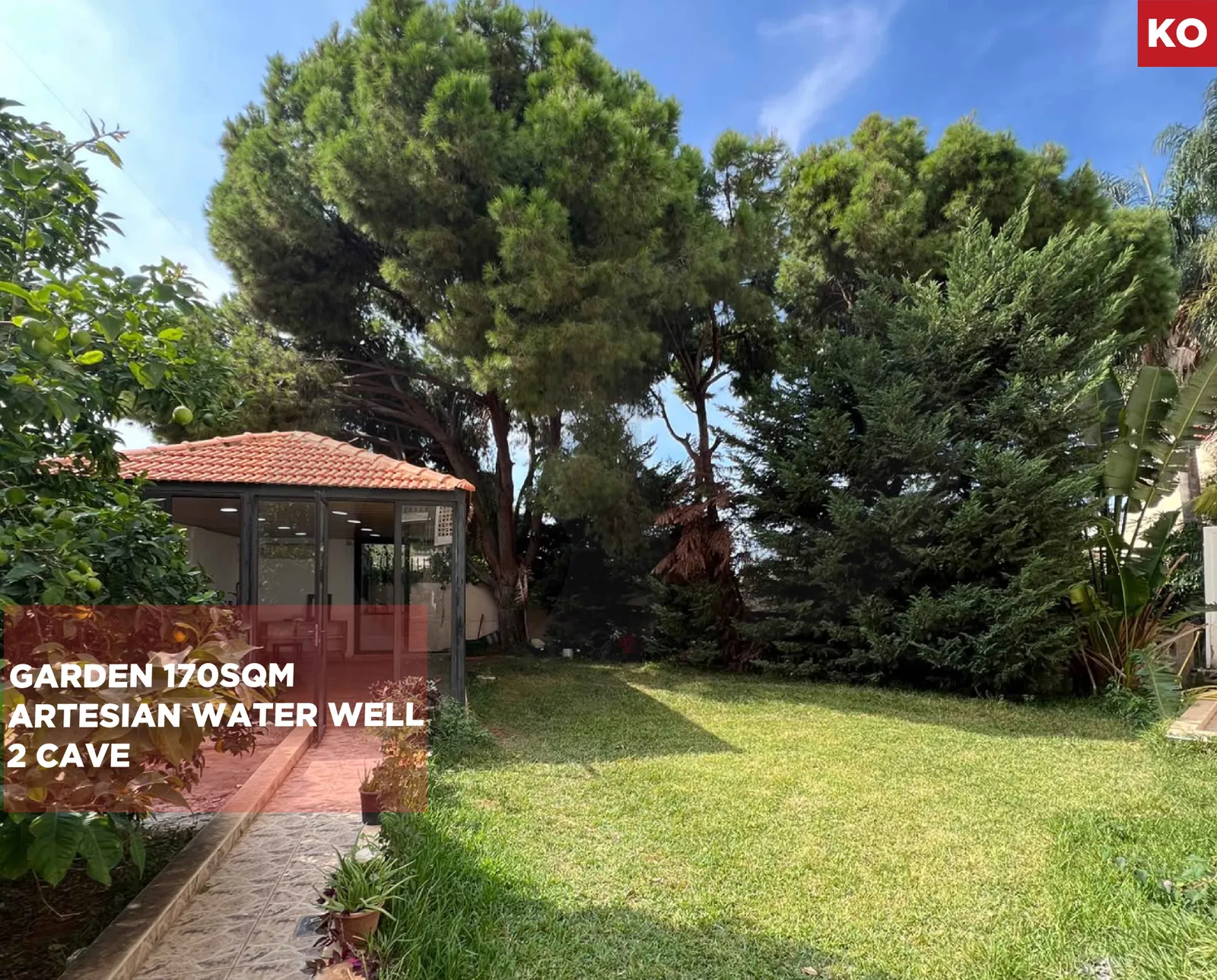 GROUND-FLOOR APARTMENT WITH 170 SQM GARDEN/PEACEFUL LIVING/PRIME LOCATION/DAWHET AARAMOUN,ALEY