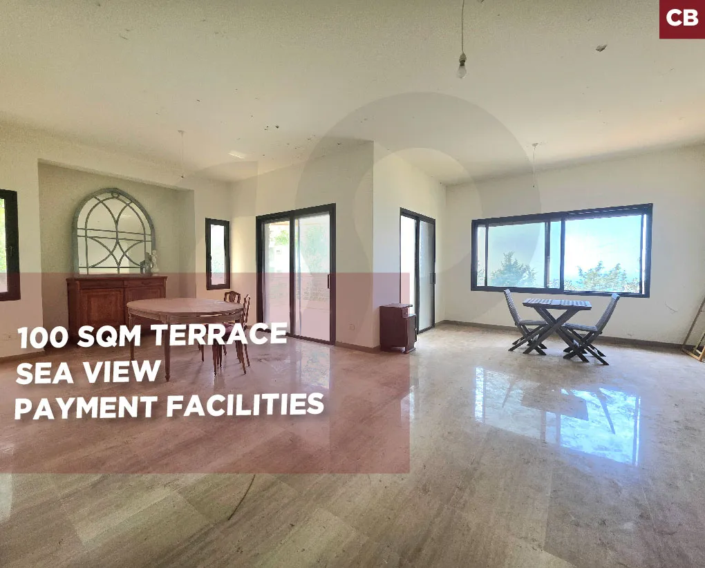 prime living/flexible payment facilities/sea view/terrace/Kfarhbab,keserouan