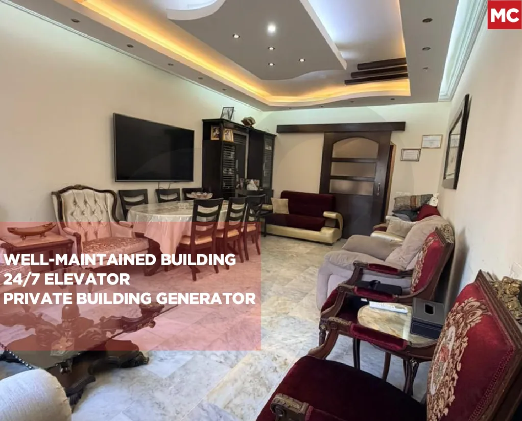 Well-maintained 120 sqm apartment for sale/BURJ ABI HAIDAR-BEIRUT
