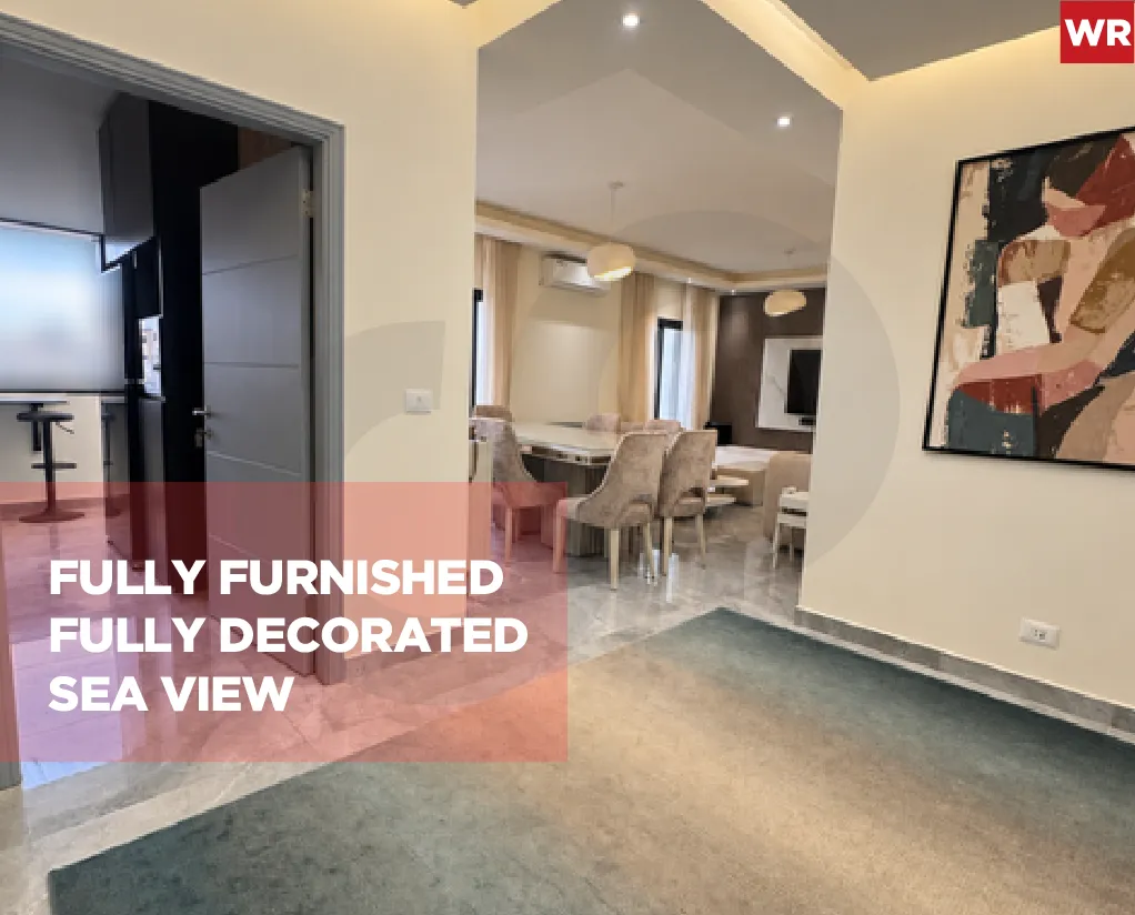 Fully Furnished Apartment for Sale/Fully decorated/Sea view/BLAT-JBEIL