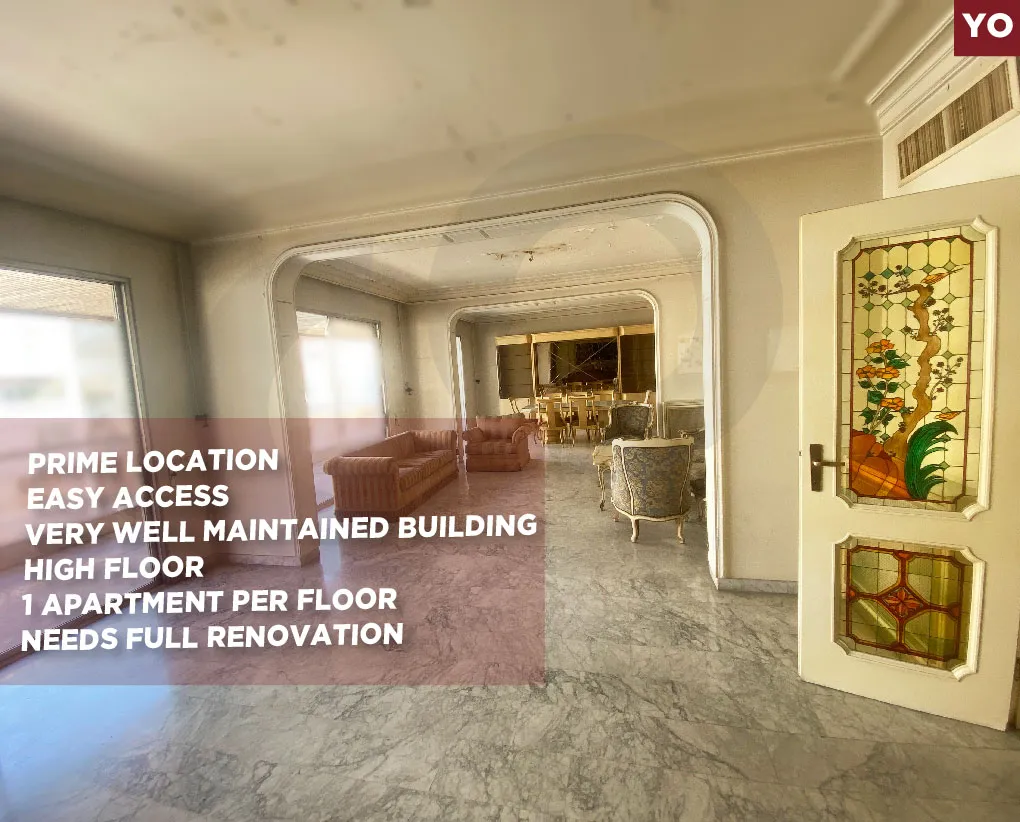 high floor/well-maintained building/full renovation/Mar Elias,BEIRUT