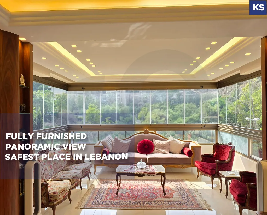 Apartment for rent/ Fully Furnished/Panoramic View/YARZEH-BAABDA