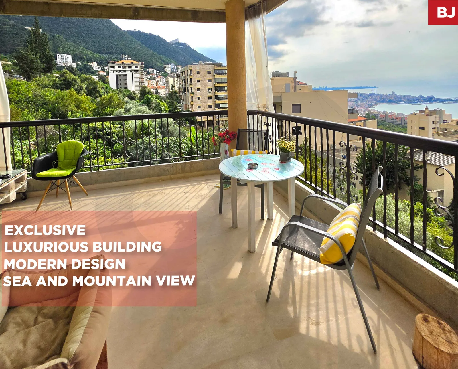 EXCLUSIVE DEAL IN SAHEL ALMA,KESEROUAN /GARDEN &TERRACE/SCENIC SEA & MOUNTAIN VIEWS