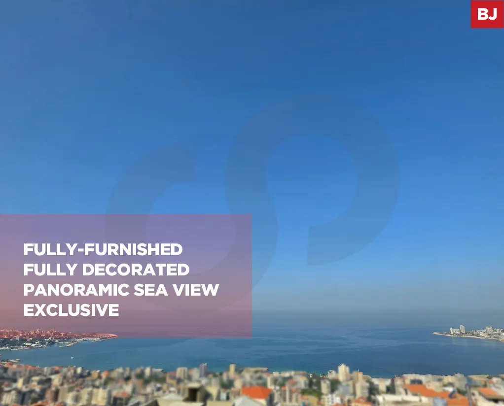 Exclusive Apartment for sale/Fully-furnished/Panoramic sea view/SAHEL ALMA-KESEROUAN