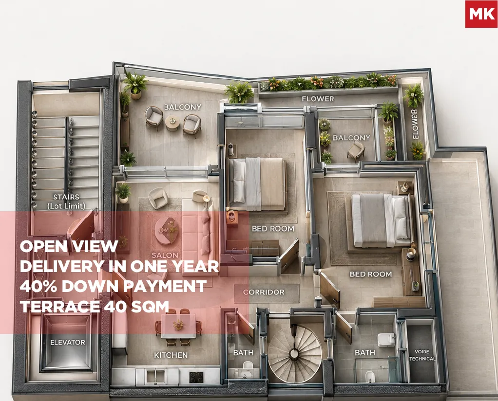 Under construction/40% Down payment/Prime location/ACHRAFIEH-BEIRUT