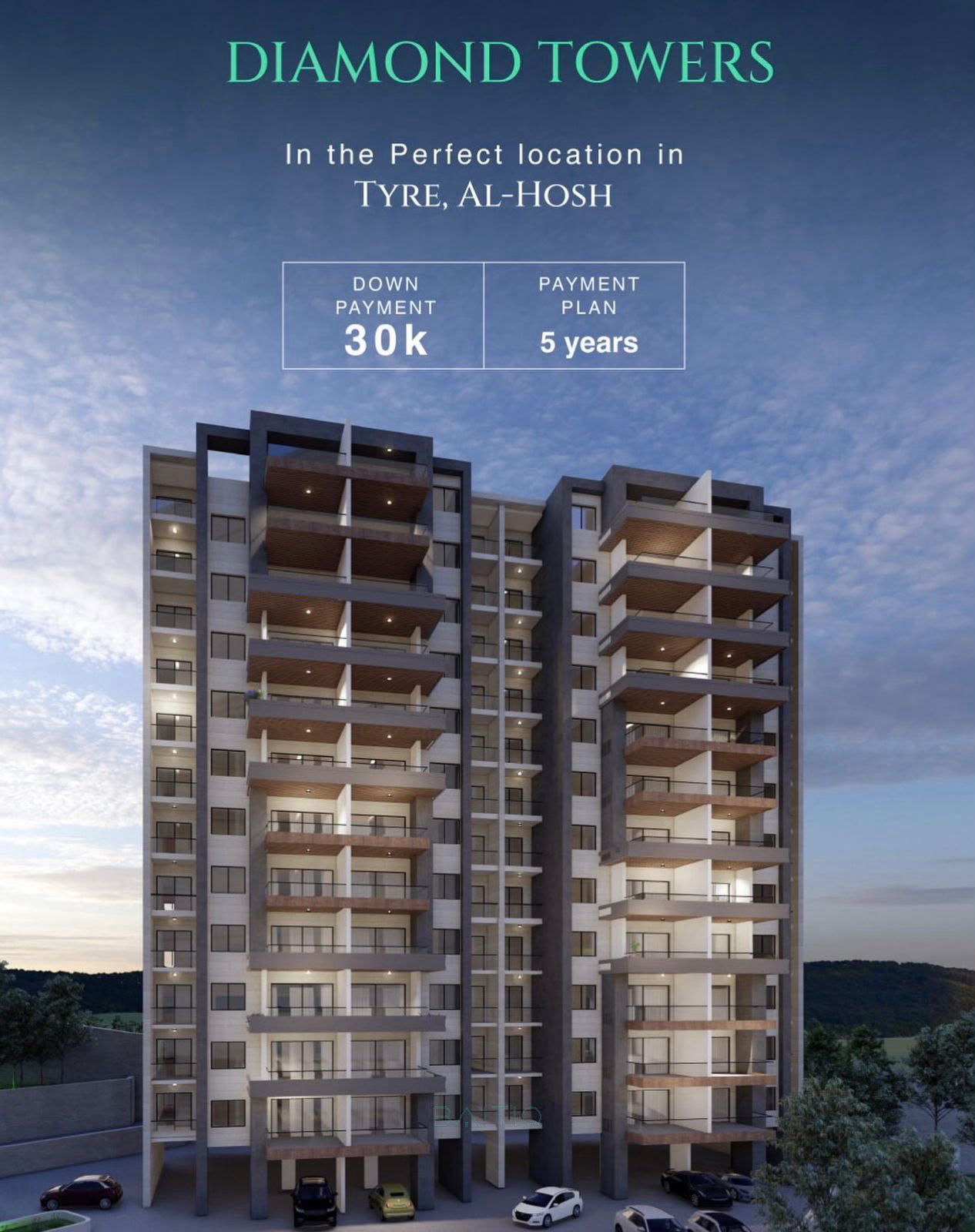 Diamond Towers Project – Tyre | Al Hosh - مشروع أبراج دايموند – صور | الحوش