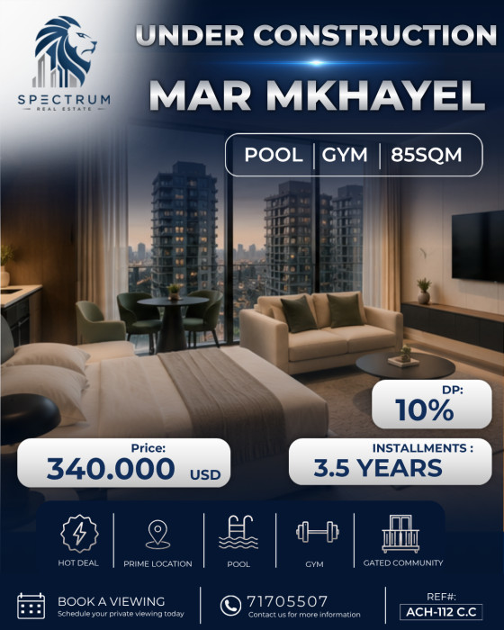 Studio For Sale In Mar Mikhael