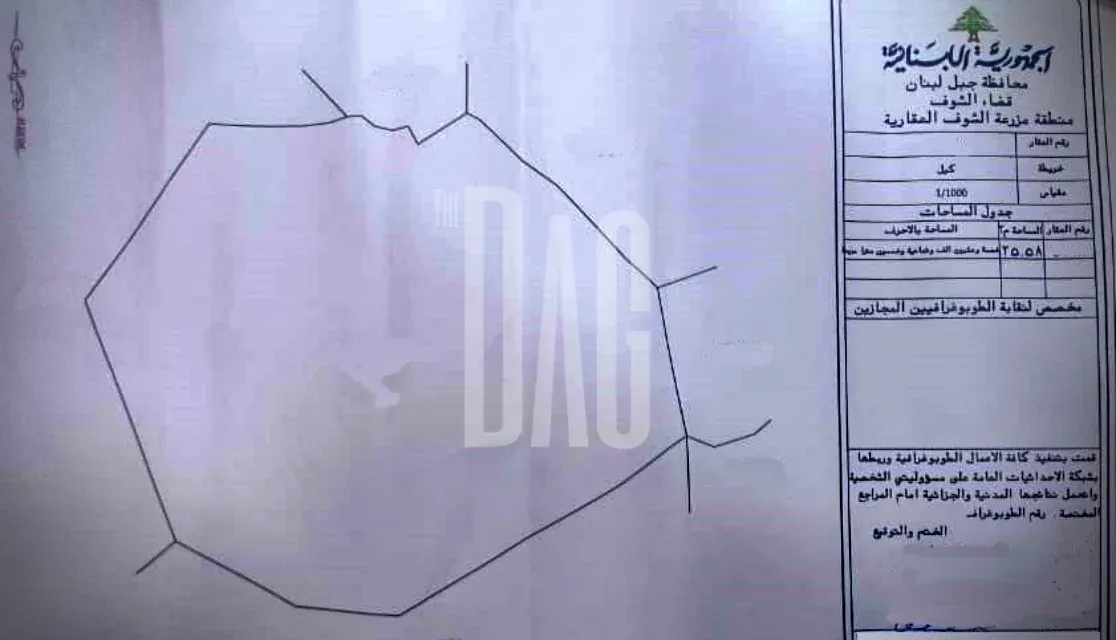 Land for sale in Mazraat al chouf 25000 Sqm — الصورة 4