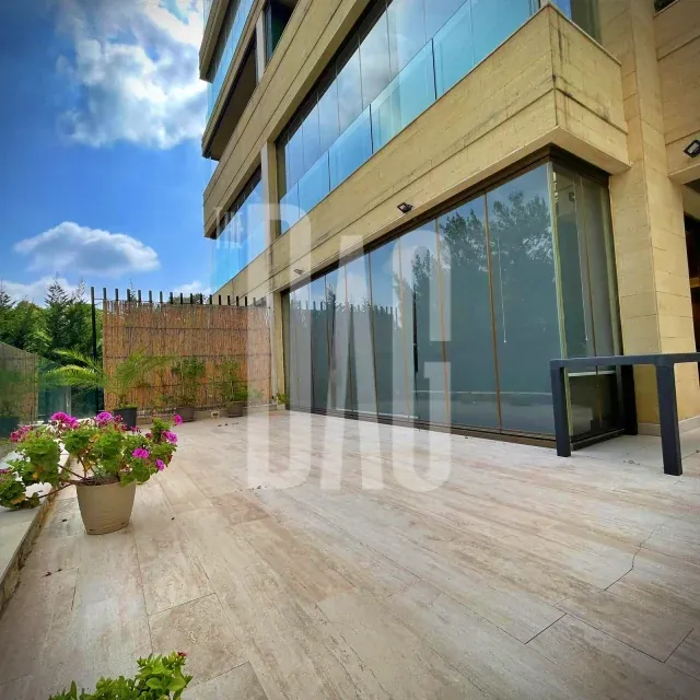 Garden Terrace Fully Furnished 340 Sqm Simplex apartment for rent in Yarzeh